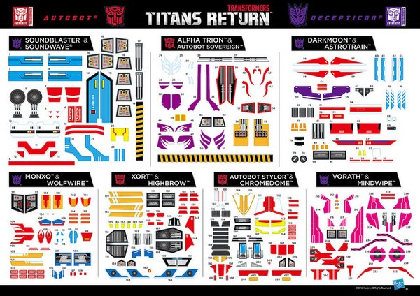 Generations Titans Return Wave 2 Asia Exclusive Stickers Revealed Photos Of Enhanced Deluxes And Voyagers  (1 of 16)
